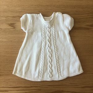 Baby Gap Cream Sweater Dress 0-3 mo
